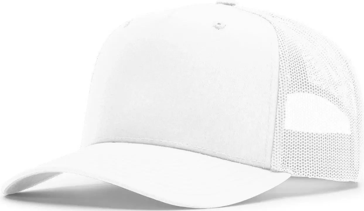 Richardson 112fpc Five Panel Champ Trucker Cap - White - Osfm