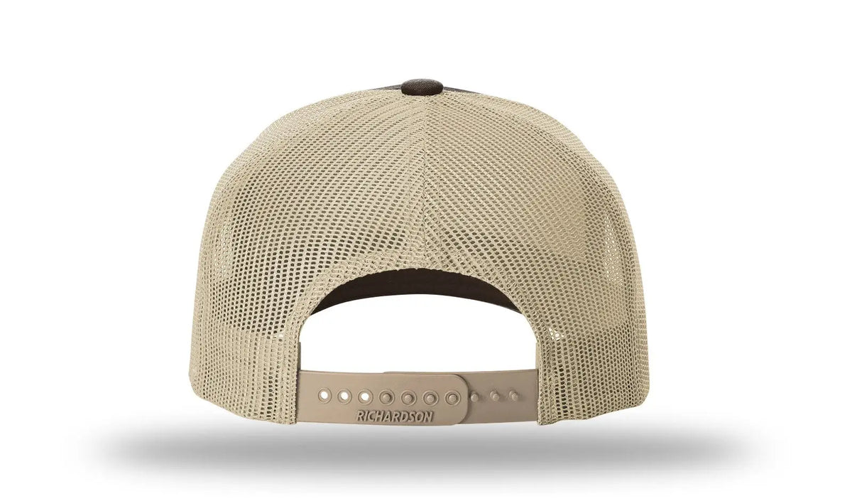 Richardson 112fpr 5 Panel Rope Trucker Caps - Brown Khaki - Osfm