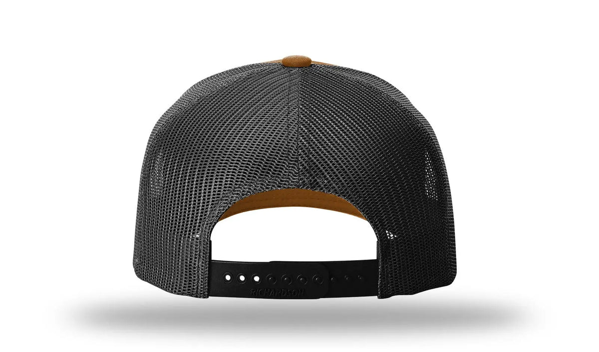 Richardson 112fpr 5 Panel Rope Trucker Caps - Carmel Black - Osfm