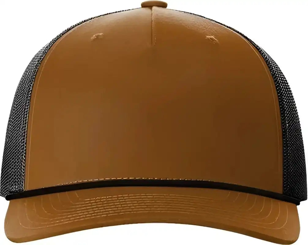 Richardson 112fpr Rope Trucker Caps Caramel Black / Osfm
