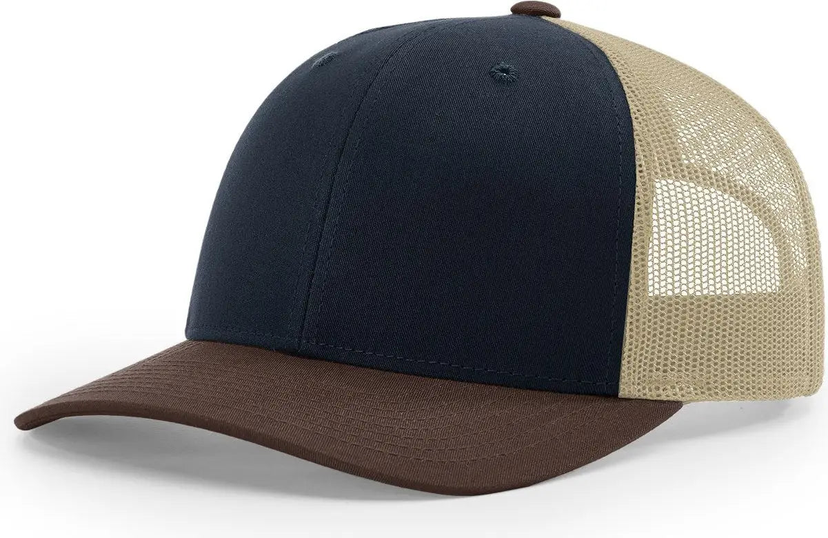 Richardson 112ltd Limited Trucker - Navy Khaki Brown - Navy/khaki/brown / Osfm