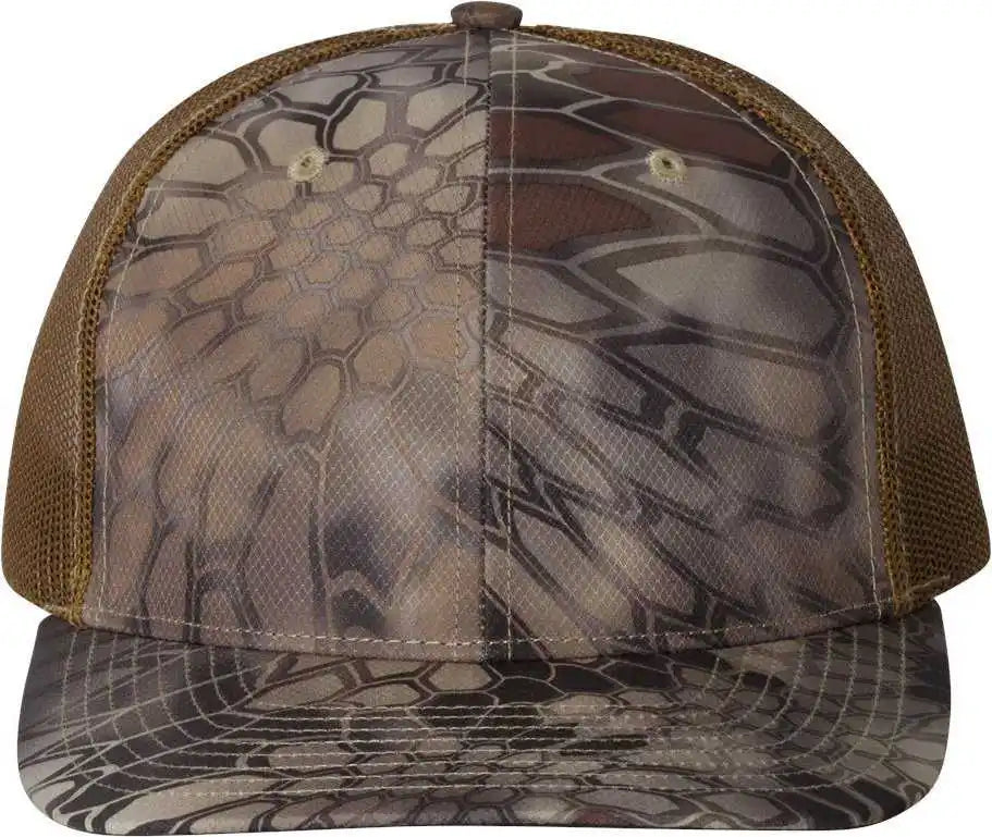 Richardson 112p Patterned Snapback Trucker Caps Kryptek Highlander Buck / Osfm