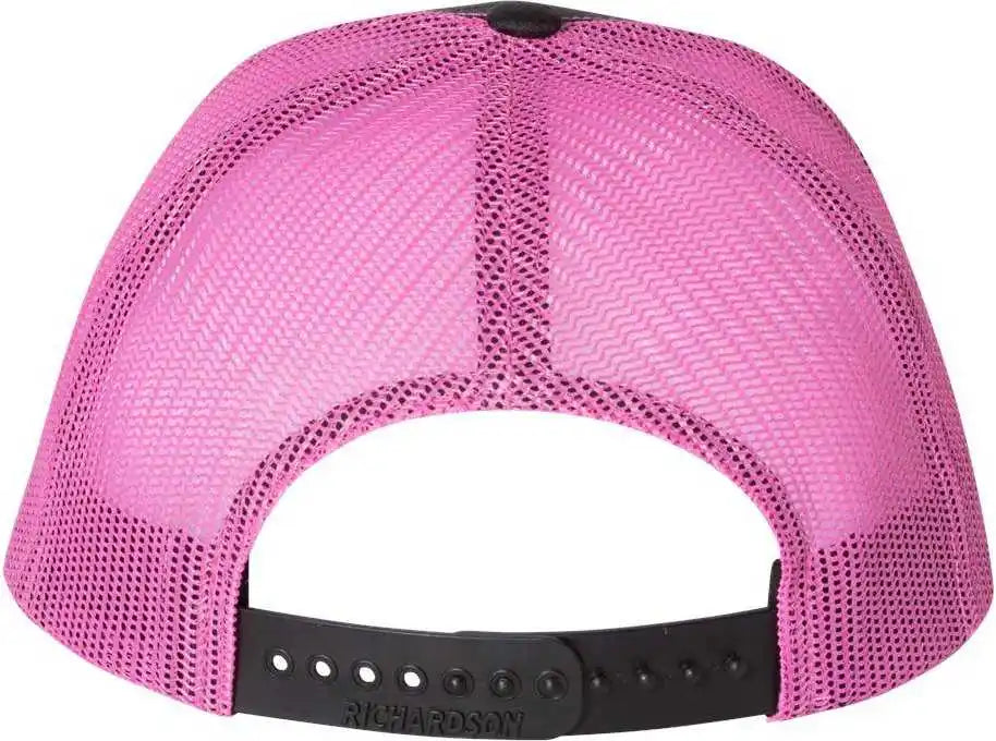 Richardson 112p Patterned Snapback Trucker Caps Kryptek Typhon Neon Pink / Sm