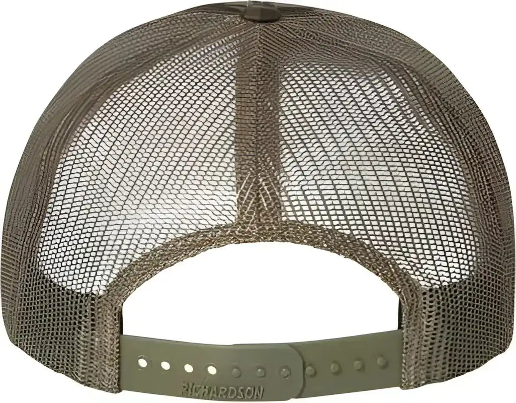 Richardson 112p Patterned Snapback Trucker Caps Mossy Oak Bottomland Loden Green / Osfm
