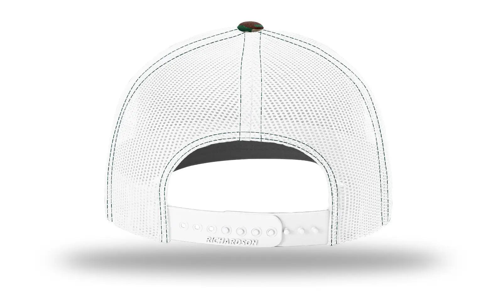 Richardson 112p Printed Trucker Cap - Green Camo White - Osfm