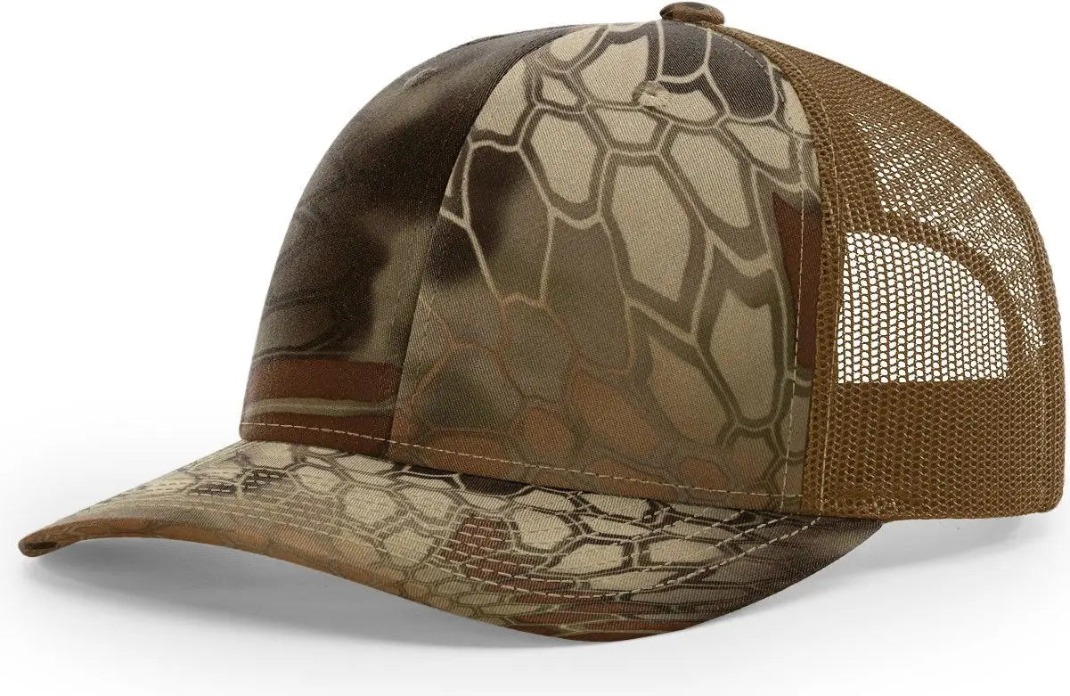 Richardson 112p Printed Trucker Cap - Kryptek Highlander Buck