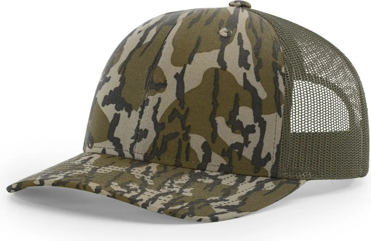 Richardson 112p Printed Trucker Cap - Mossy Oak Loden