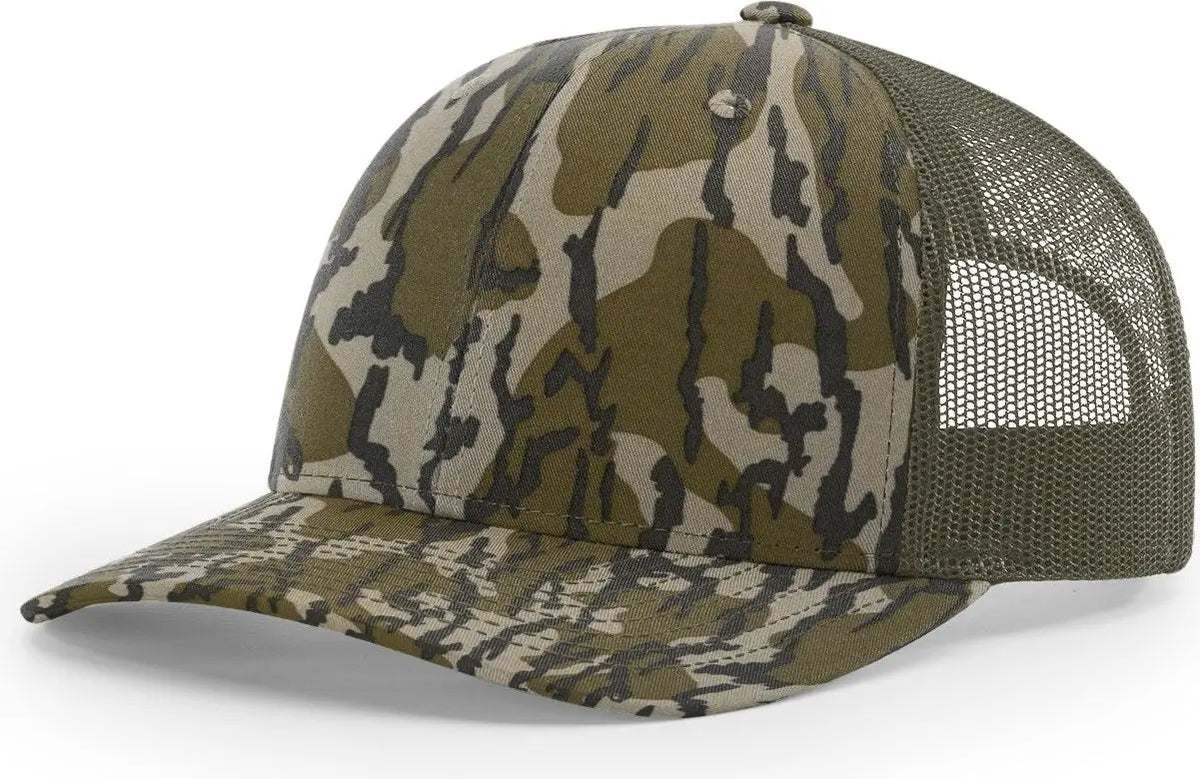 Richardson 112p Printed Trucker Cap - Mossy Oak Loden - Osfm