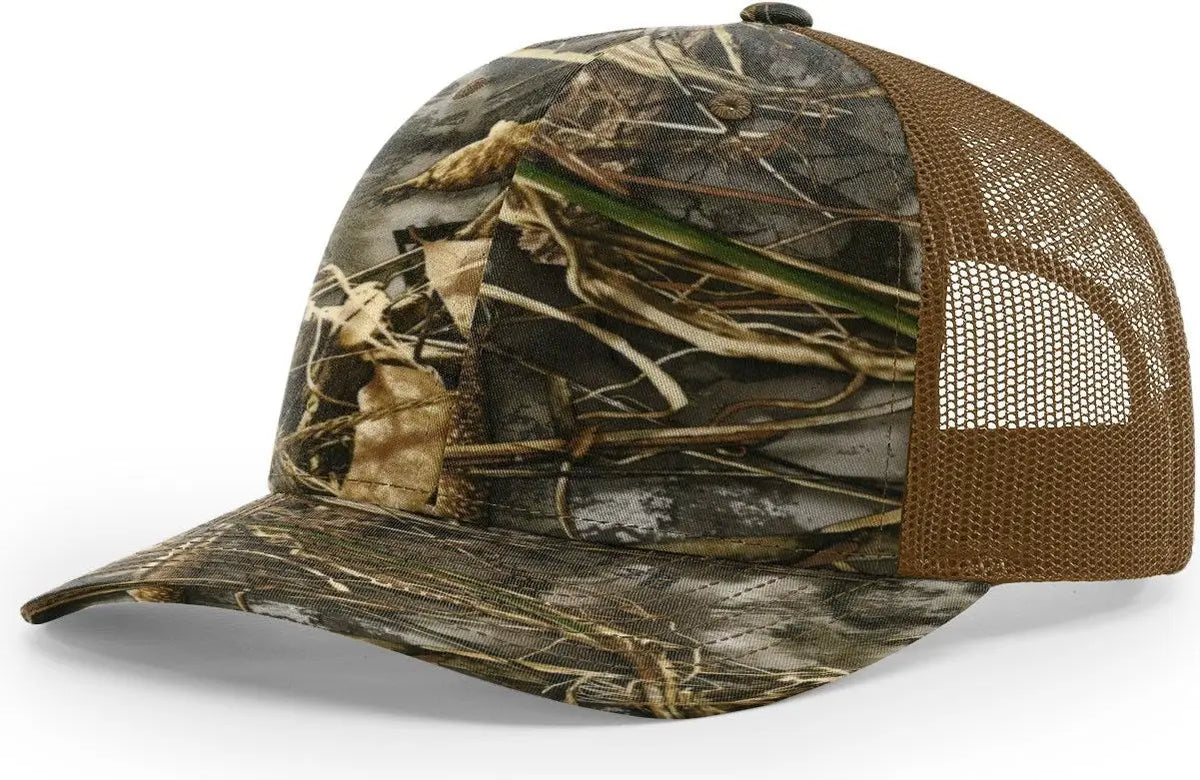 Richardson 112p Printed Trucker Cap - Realtree Max-7 Buck - Osfm