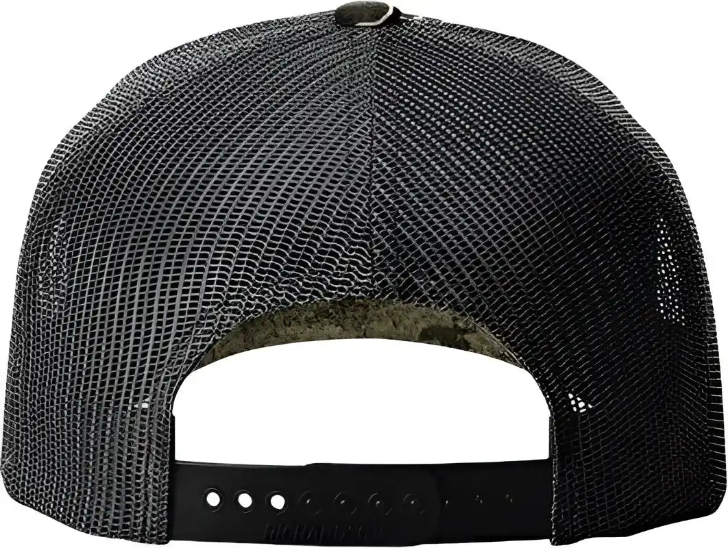 Richardson 112pfp 5 Panel Patterned Snapback Trucker Caps Realtree Escapse Black / Osfm