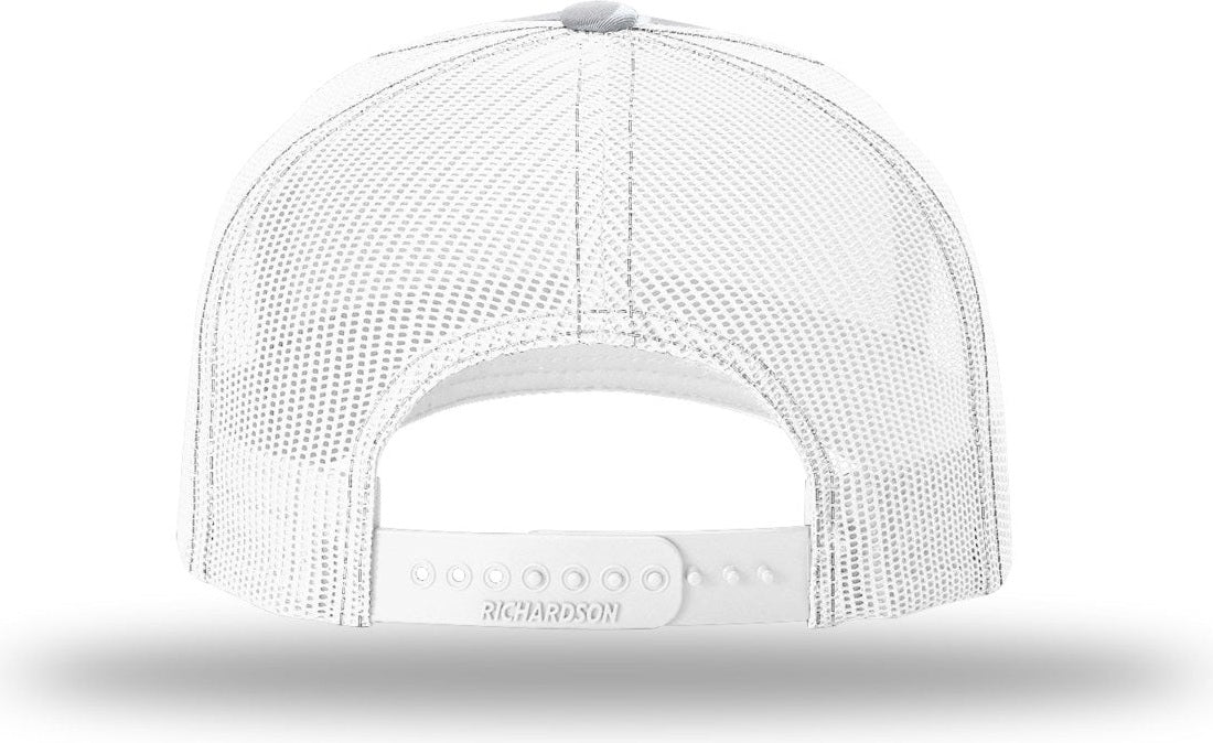 Richardson 112pfp Printed Five Panel Trucker Cap - American Duck Camo White - Black / Osfm