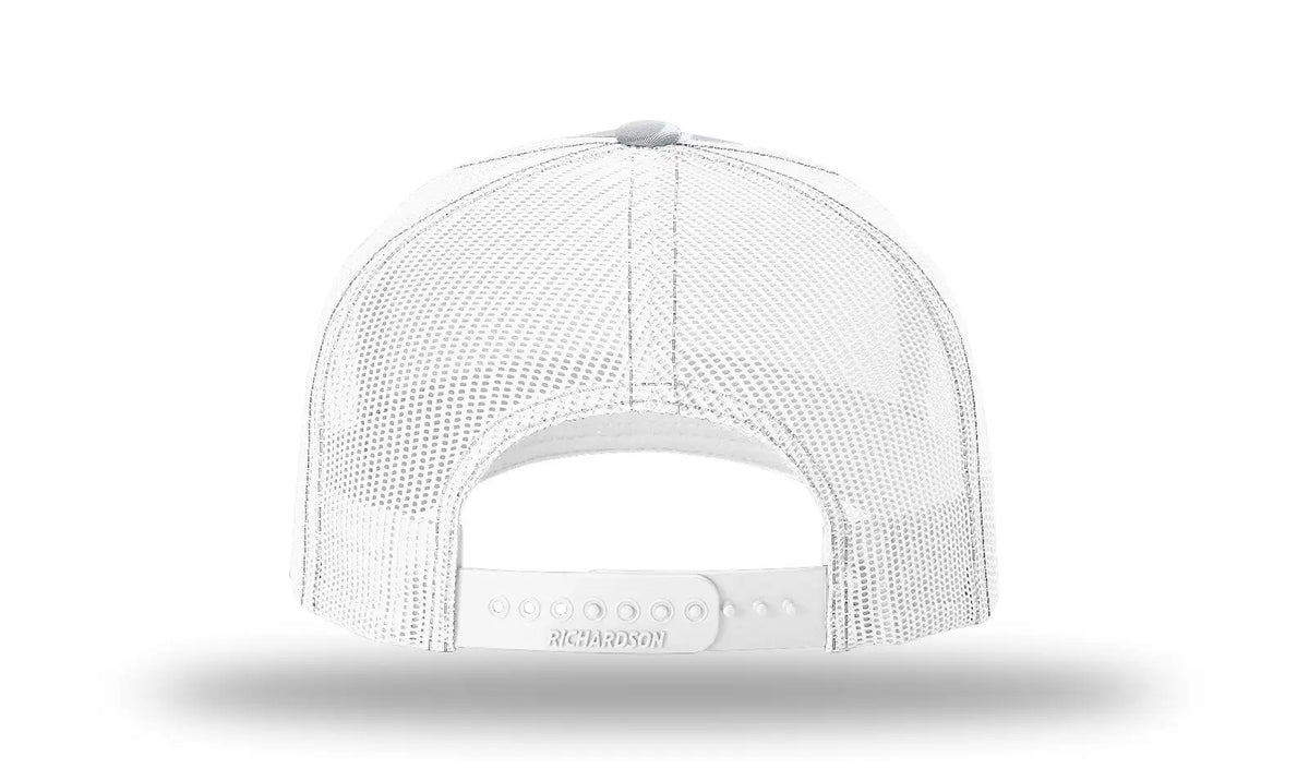 Richardson 112pfp Printed Five Panel Trucker Cap - Blizzard Duck Camo White - Osfm