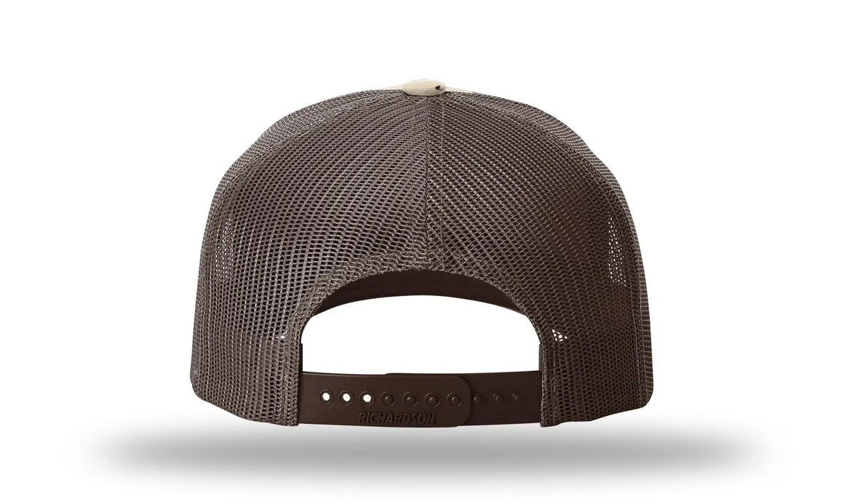 Richardson 112pfp Printed Five Panel Trucker Cap - Desert Camo Brown - Osfm
