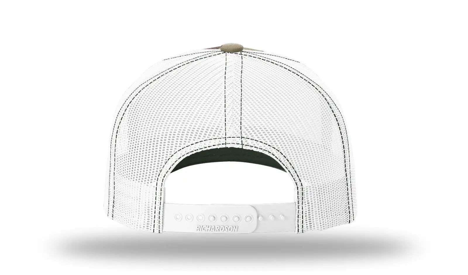 Richardson 112pfp Printed Five Panel Trucker Cap - Green Camo White - Osfm