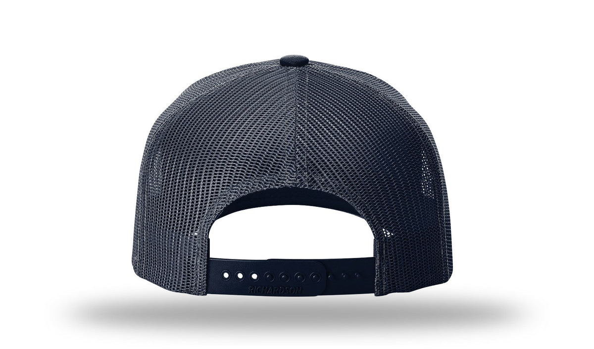 Richardson 112pfp Printed Five Panel Trucker Cap - Navy Tonal Stars & Stripes