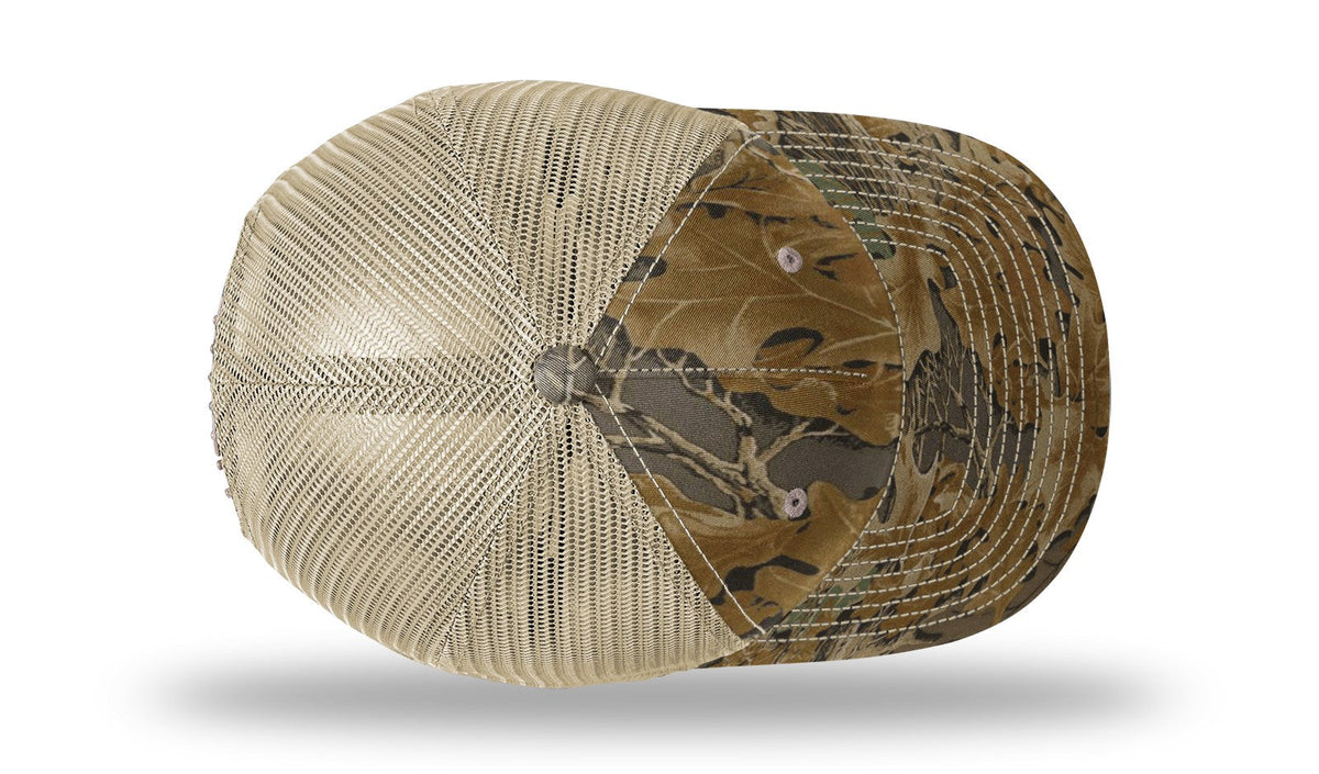 Richardson 112pfp Printed Five Panel Trucker Cap - Realtree Advantage Khaki