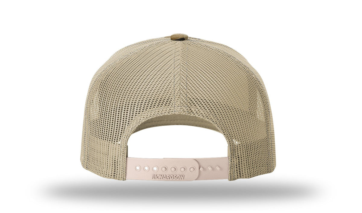 Richardson 112pfp Printed Five Panel Trucker Cap - Realtree Advantage Khaki