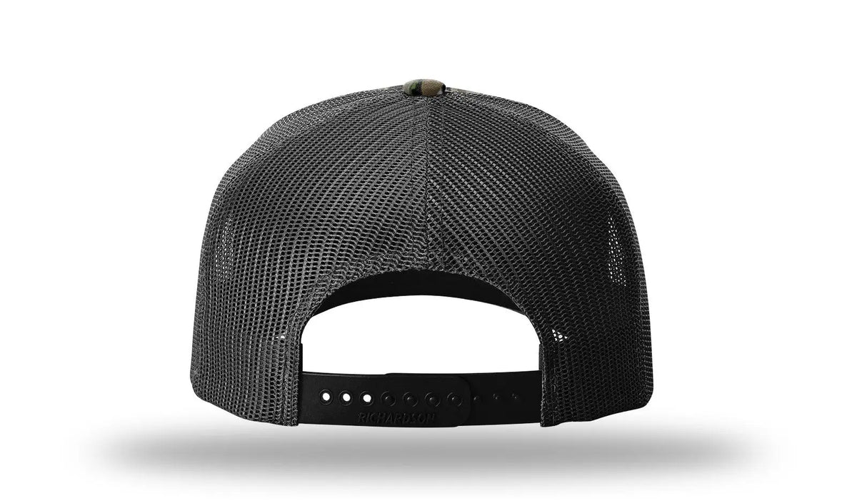 Richardson 112pfp Printed Five Panel Trucker Cap - Realtree Original Black - Osfm