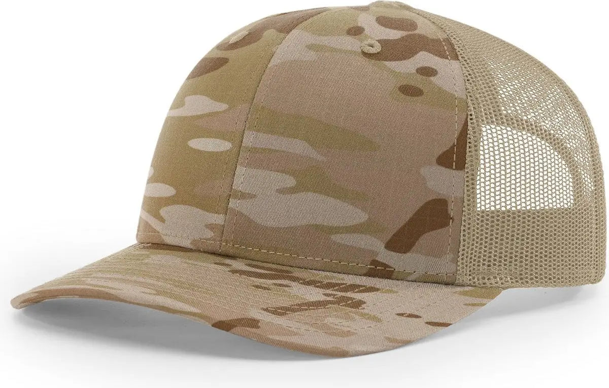 Richardson 112pt Printed Tactical Cap - Multicam Arid Tan - Osfm