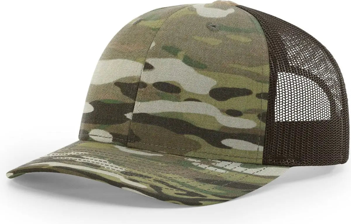 Richardson 112pt Printed Tactical Cap - Multicam Original Brown