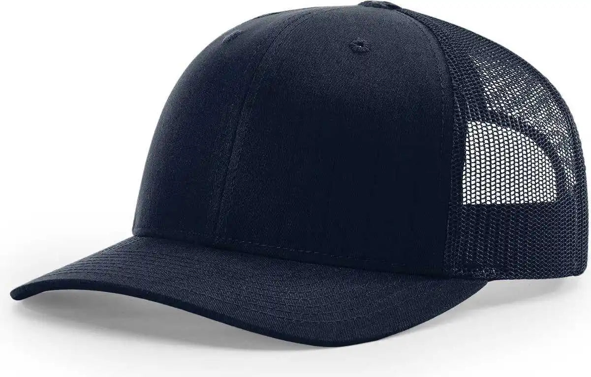 Richardson 112t Tactical Snapback Trucker Caps - Navy - Osfm