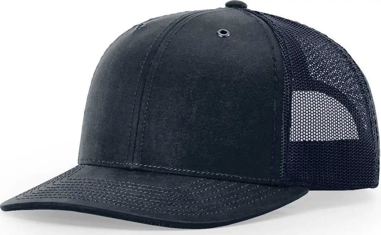 Richardson 112wf Oil Cloth Trucker Caps - Navy - Osfm