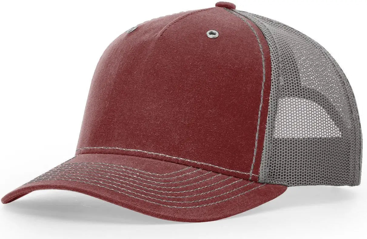 Richardson 112wh Hawthorne Cap - Burnt Red Charcoal - Maroon Dark Gray / Osfm
