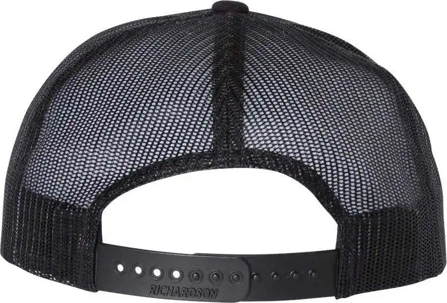 Richardson 113 Foam Trucker Caps - Black - Osfm