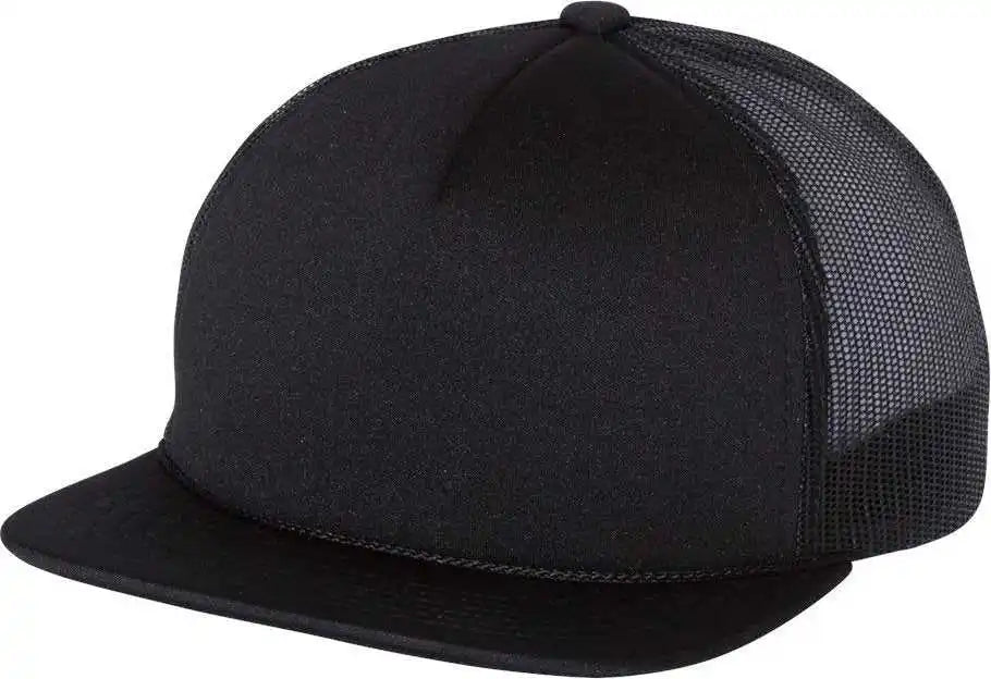 Richardson 113 Foam Trucker Caps - Black - Osfm