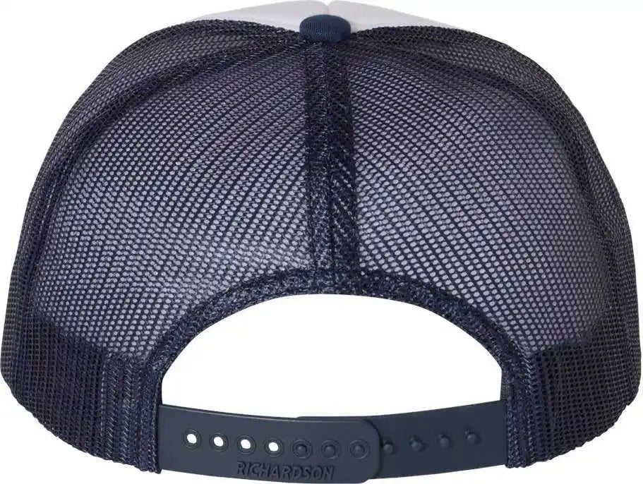 Richardson 113 Foam Trucker Caps White Navy / Osfm
