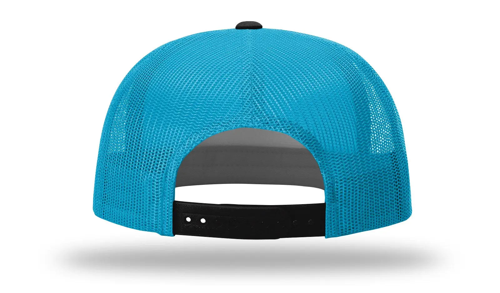Richardson 113 Foamie Trucker Cap - White Neon Blue Black