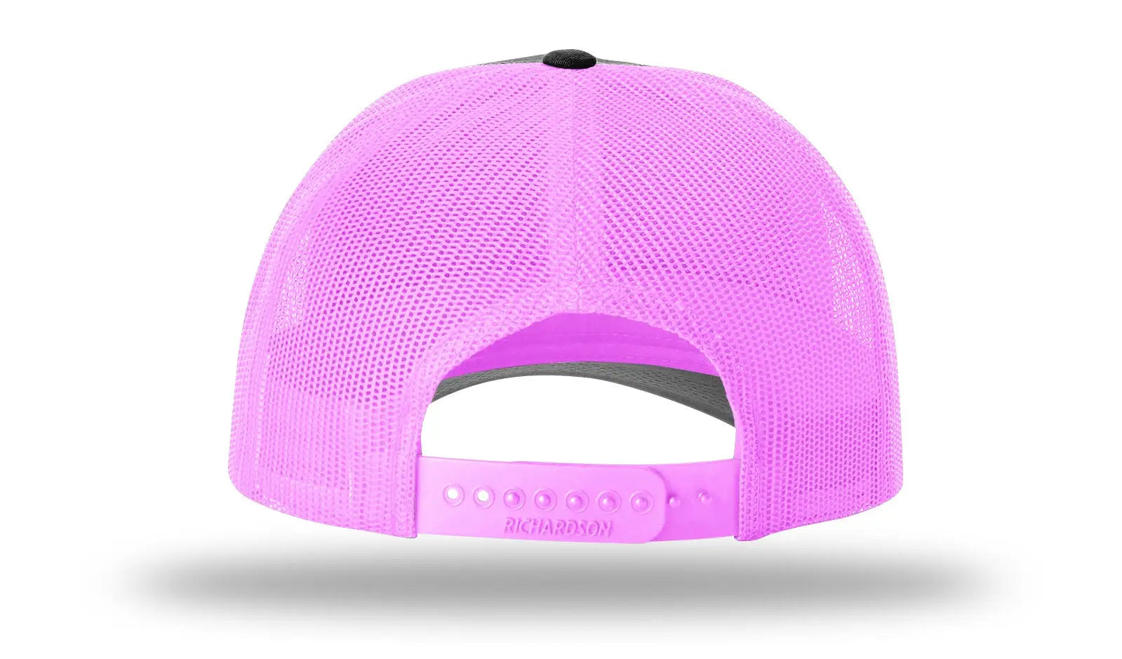 Richardson 115 Low Pro Trucker Cap - Black Neon Pink - s