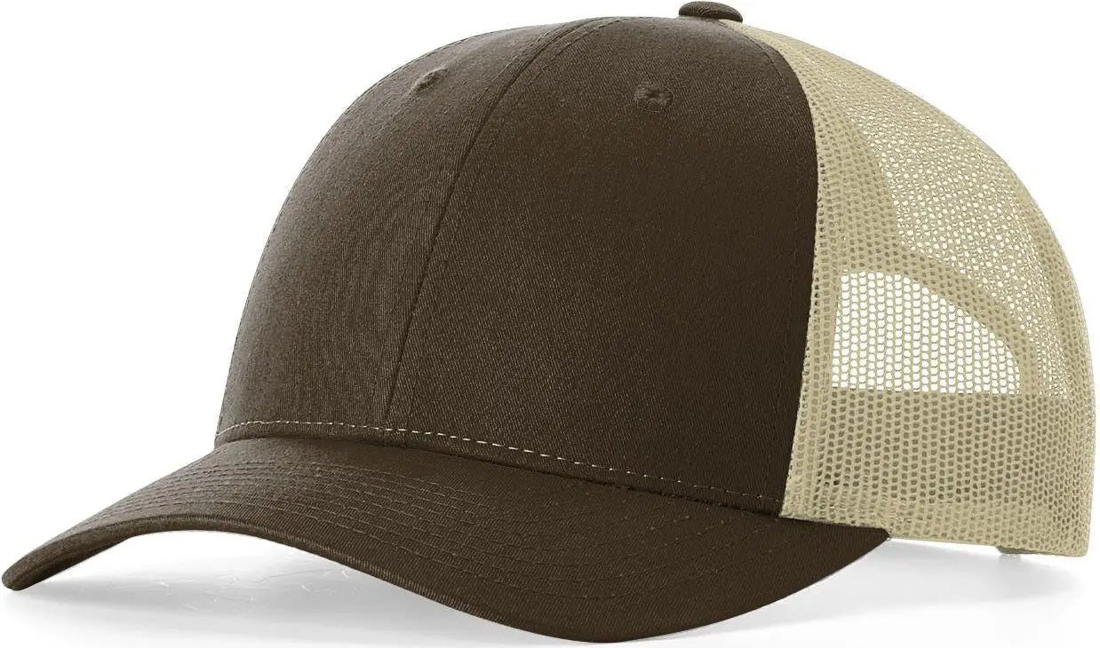 Richardson 115 Low Pro Trucker Cap - Brown Khaki