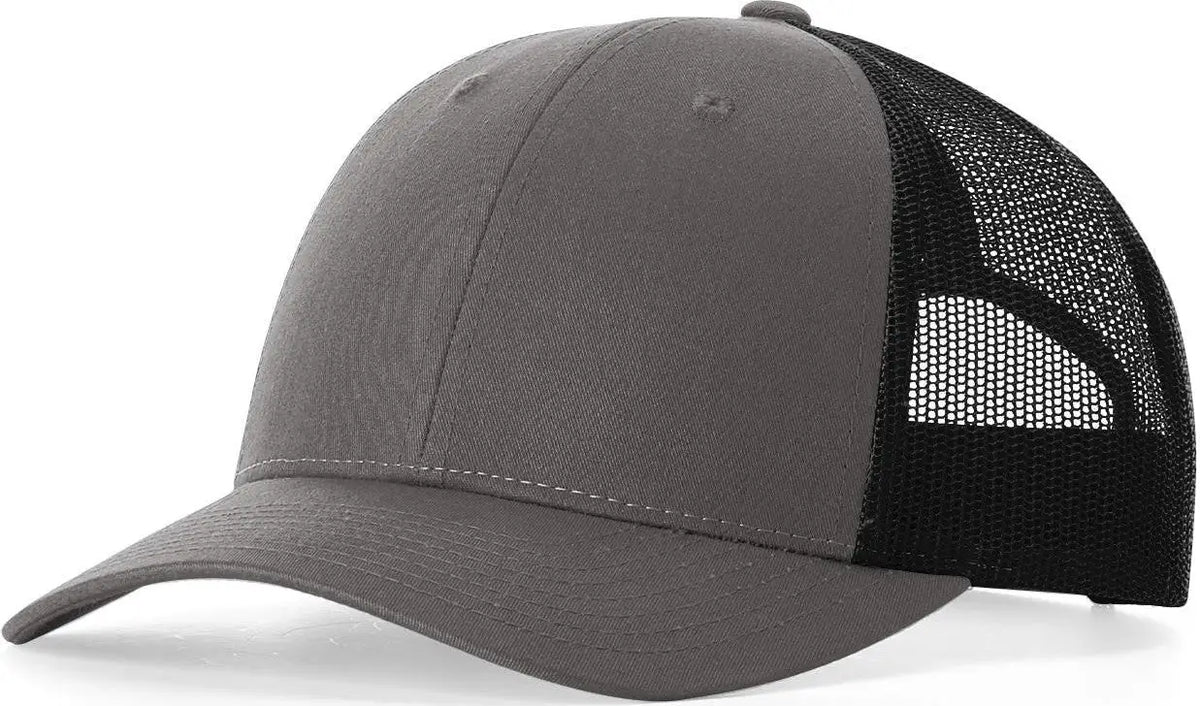 Richardson 115 Low Pro Trucker Cap - Charcoal Black - Dark Gray / s