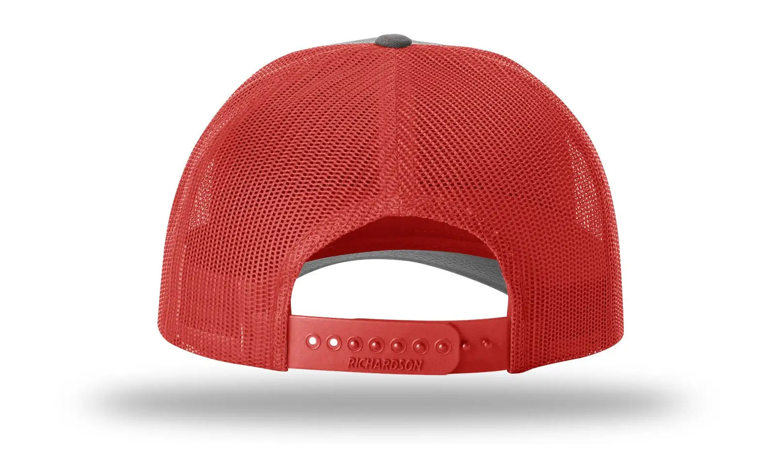 Richardson 115 Low Pro Trucker Cap - Charcoal Red - Dark Gray / s