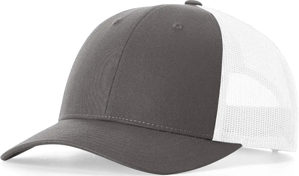 Richardson 115 Low Pro Trucker Cap - Charcoal White