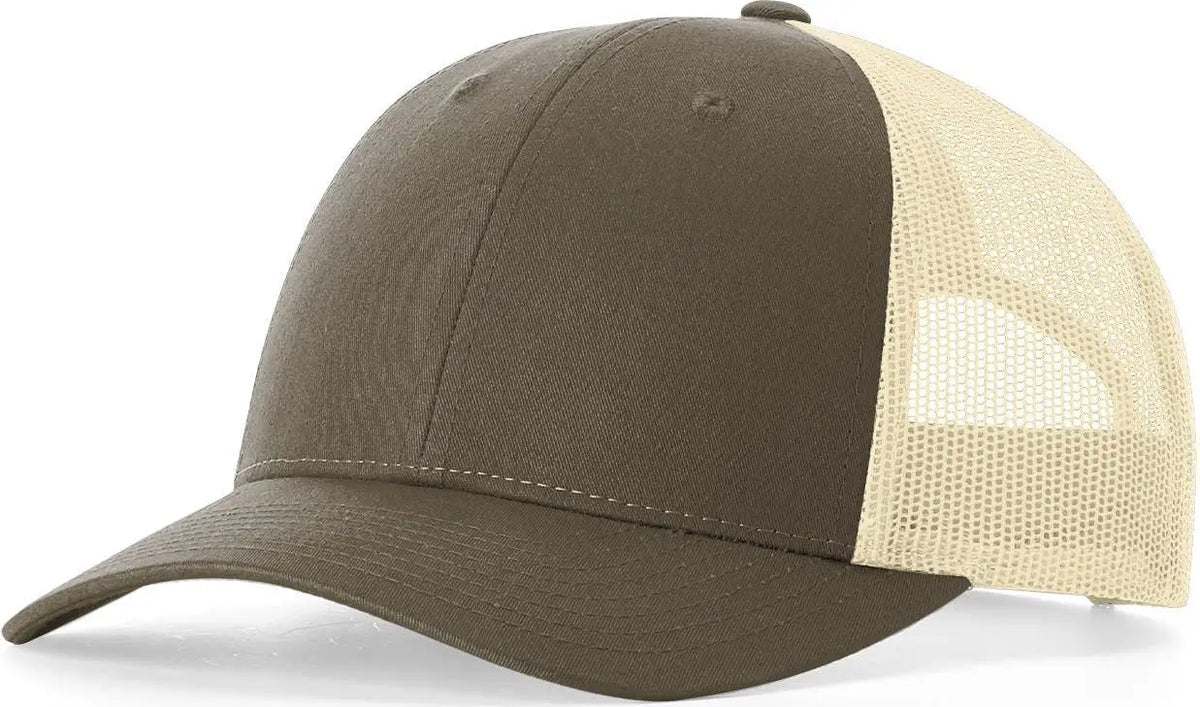 Richardson 115 Low Pro Trucker Cap - Chocolate Chip Birch - Coffee / s