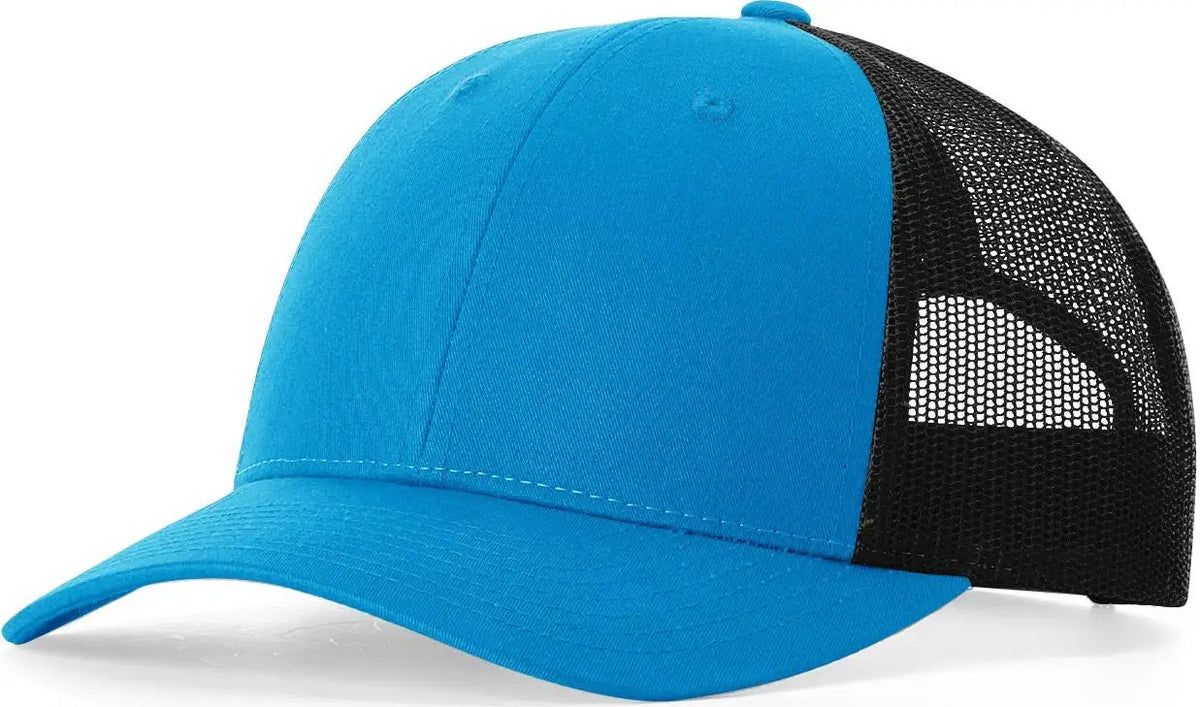 Richardson 115 Low Pro Trucker Cap - Cyan Black - s