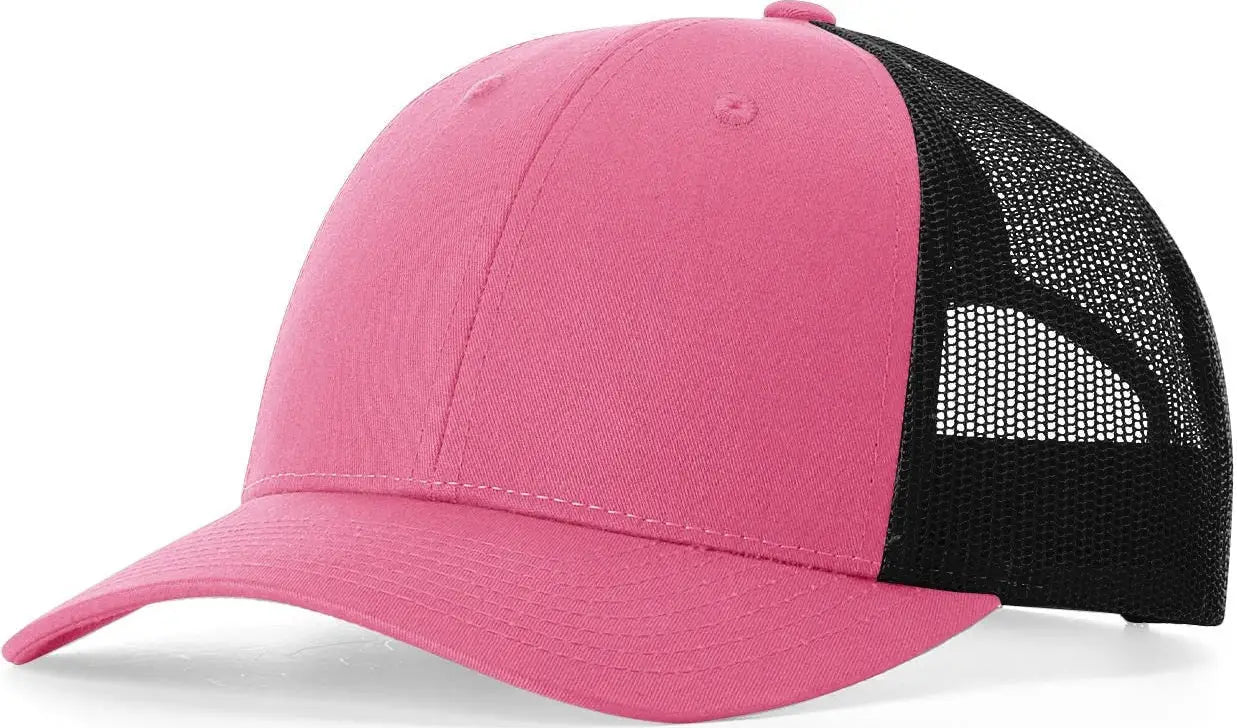 Richardson 115 Low Pro Trucker Cap - Hot Pink Black