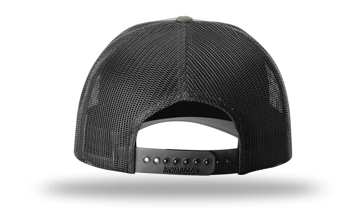 Richardson 115 Low Pro Trucker Cap - Loden Black - Md-lg