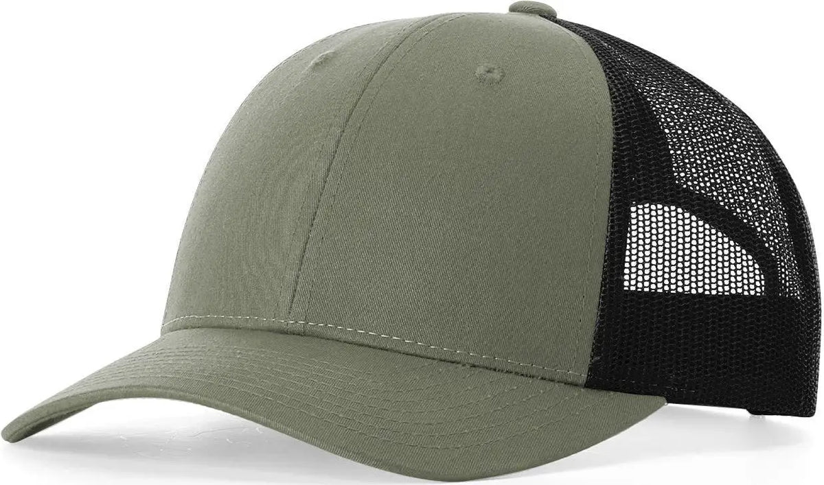 Richardson 115 Low Pro Trucker Cap - Loden Black - Md-lg