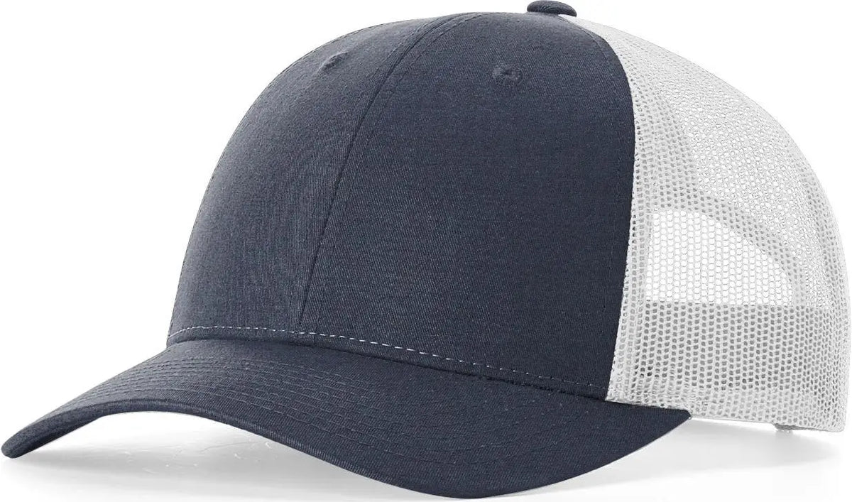 Richardson 115 Low Pro Trucker Cap - Navy Heather Light Gray