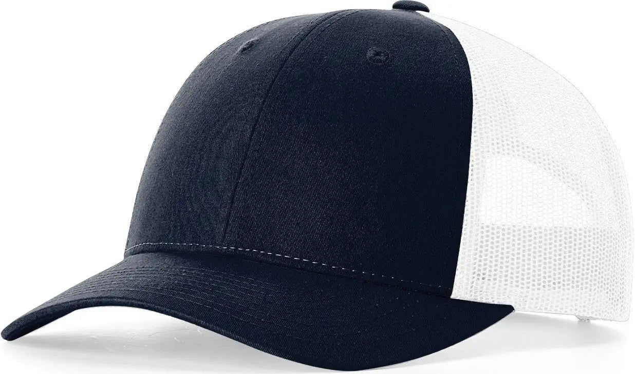 Richardson 115 Low Pro Trucker Cap - Navy White