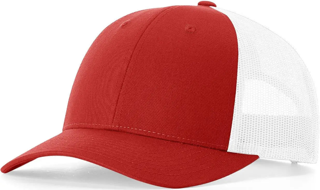 Richardson 115 Low Pro Trucker Cap - Red White