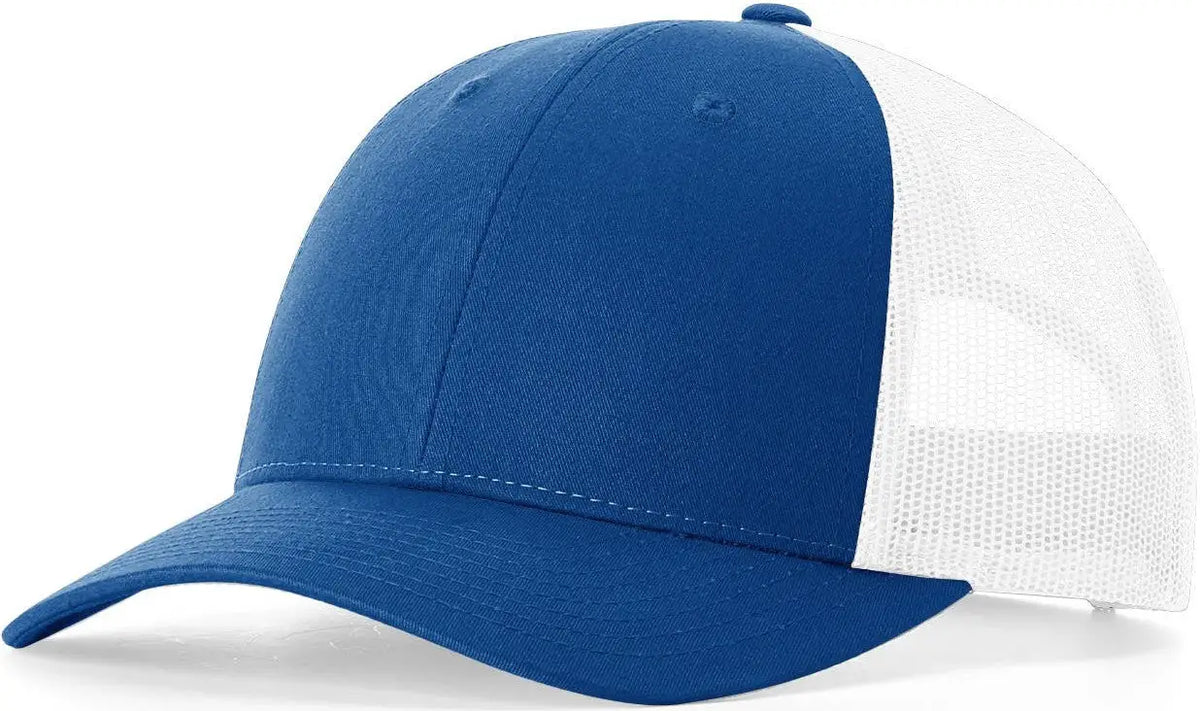 Richardson 115 Low Pro Trucker Cap - Royal White - Md-lg