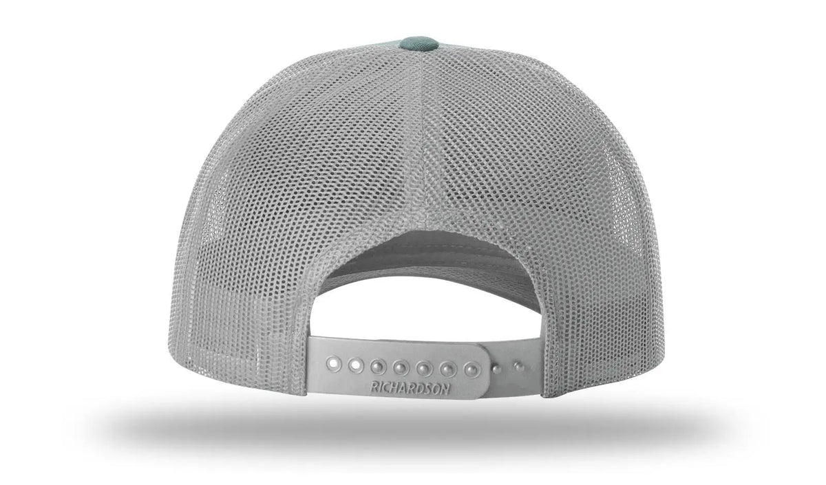 Richardson 115 Low Pro Trucker Cap - Smoke Blue Aluminum