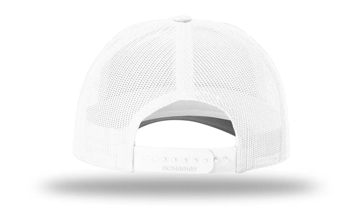Richardson 115 Low Pro Trucker Cap - White - Md-lg