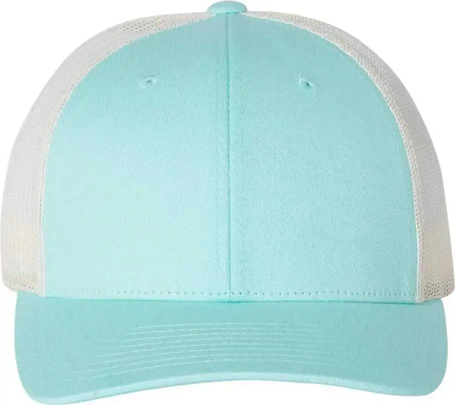 Richardson 115 Low Pro Trucker Caps Aruba Blue Birch