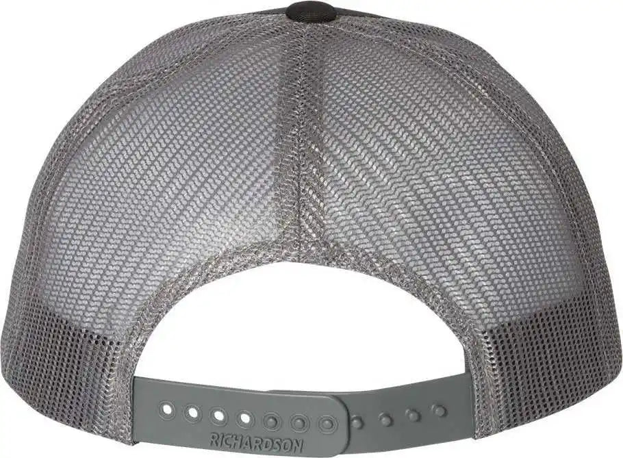 Richardson 115 Low Pro Trucker Caps Black Charcoal