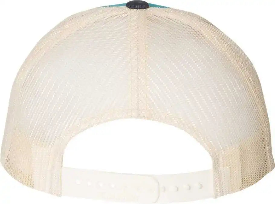 Richardson 115 Low Pro Trucker Caps - Blue Teal Birch Navy